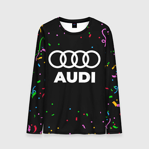 Мужской лонгслив Audi конфети / 3D-принт – фото 1