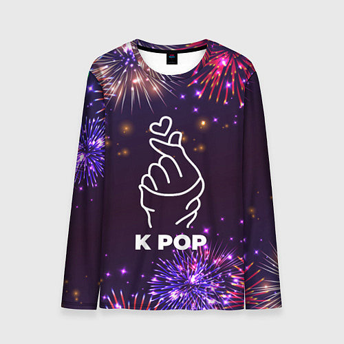 Мужской лонгслив Праздничный K Pop / 3D-принт – фото 1