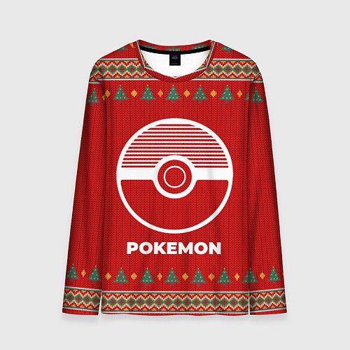Мужской лонгслив Pokemon new year / 3D-принт – фото 1