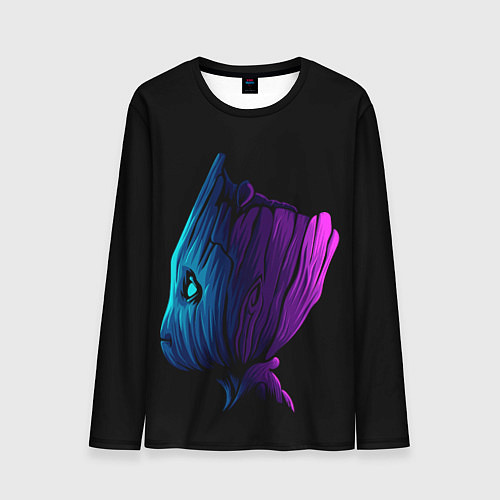 Мужской лонгслив Neon Groot / 3D-принт – фото 1