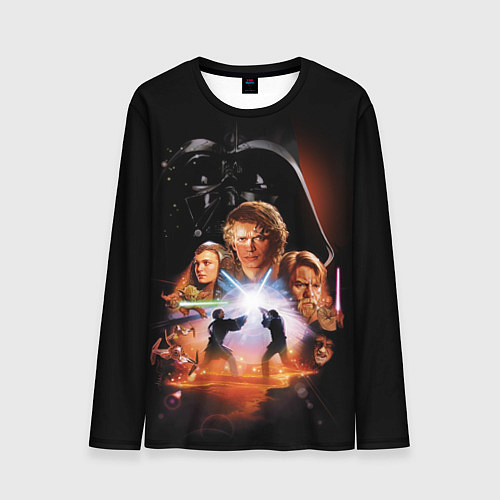 Мужской лонгслив Звездные войны - Месть ситхов / 3D-принт – фото 1