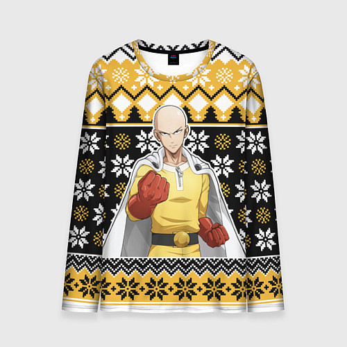 Мужской лонгслив One-Punch Man sweater / 3D-принт – фото 1