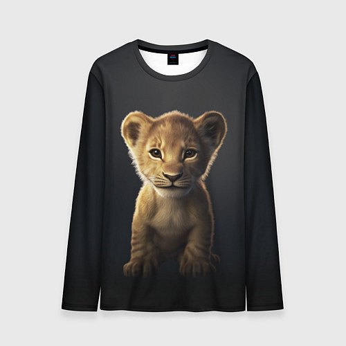 Мужской лонгслив Львенок Муфаса / 3D-принт – фото 1