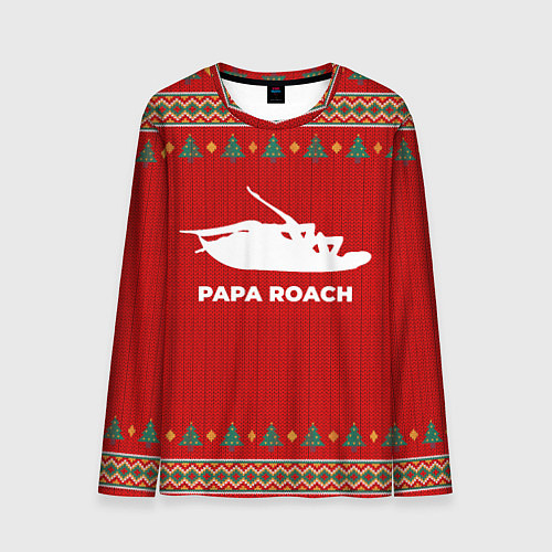 Мужской лонгслив Papa Roach new year / 3D-принт – фото 1