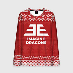 Мужской лонгслив Новогодний Imagine Dragons