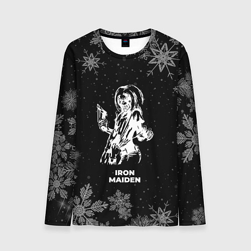 Мужской лонгслив Снежный Iron Maiden / 3D-принт – фото 1