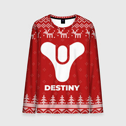 Мужской лонгслив Новогодний Destiny с оленями