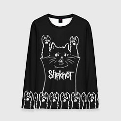 Лонгслив мужской Slipknot: cat rock, цвет: 3D-принт