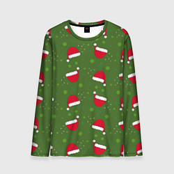 Мужской лонгслив Шапка Санты