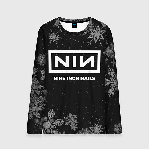Мужской лонгслив Снежный Nine Inch Nails / 3D-принт – фото 1