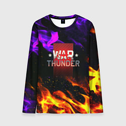 Лонгслив мужской Warthunder neon flame, цвет: 3D-принт