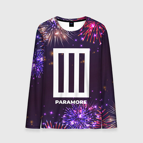 Мужской лонгслив Праздничный Paramore / 3D-принт – фото 1