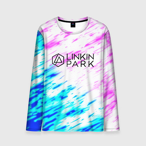 Мужской лонгслив Linkin park rock краски / 3D-принт – фото 1