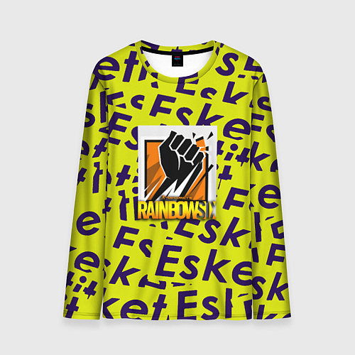 Мужской лонгслив Rainbow six pattern rap / 3D-принт – фото 1