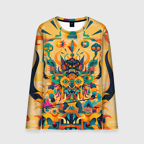 Мужской лонгслив Китайский монстр / 3D-принт – фото 1