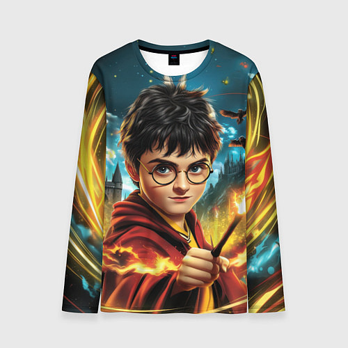 Мужской лонгслив Гарри Поттер и волшебный мир / 3D-принт – фото 1