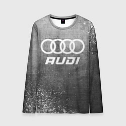 Мужской лонгслив Audi - grey gradient