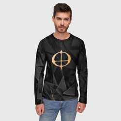 Лонгслив мужской Ozzy Osbourne golden poly, цвет: 3D-принт — фото 2