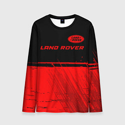 Мужской лонгслив Land Rover - red gradient посередине