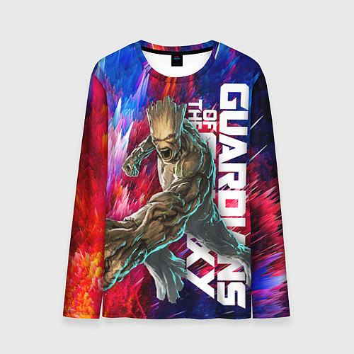 Мужской лонгслив Guardians of the galaxy - Groot and Rocket / 3D-принт – фото 1