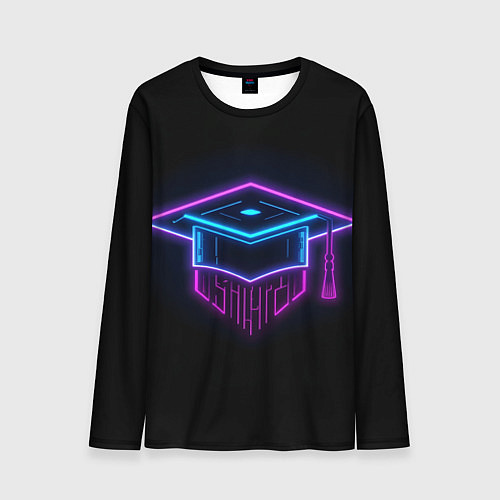 Мужской лонгслив Неоновый магистр / 3D-принт – фото 1