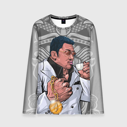 Мужской лонгслив Ма Дон Сок - якудза с капучино / 3D-принт – фото 1
