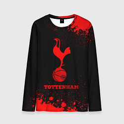 Мужской лонгслив Tottenham - red gradient