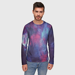 Лонгслив мужской Тай-дай космос, цвет: 3D-принт — фото 2