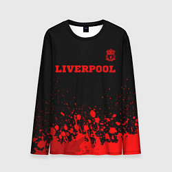 Мужской лонгслив Liverpool - red gradient посередине