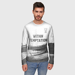 Лонгслив мужской Within Temptation - white gradient посередине, цвет: 3D-принт — фото 2