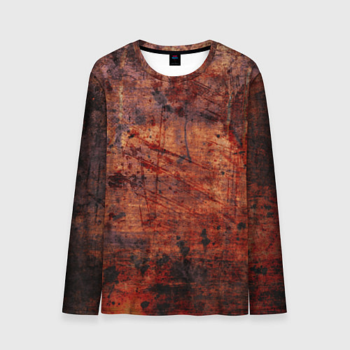 Мужской лонгслив Абстракция - rusty mood / 3D-принт – фото 1