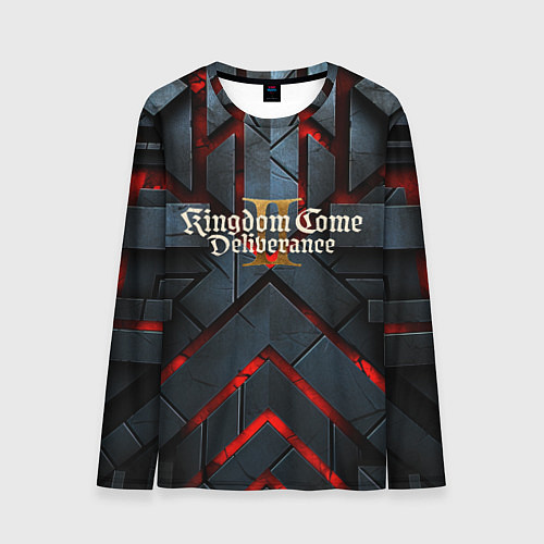 Мужской лонгслив Kingdom Come Deliverance 2 каменные плиты / 3D-принт – фото 1