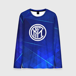 Мужской лонгслив Inter blue poly