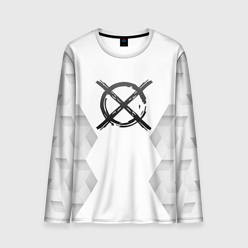 Мужской лонгслив CreepyPasta white poly / 3D-принт – фото 1