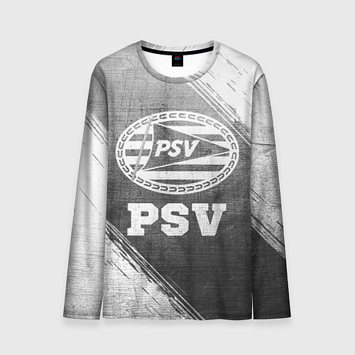 Мужской лонгслив PSV - grey gradient / 3D-принт – фото 1