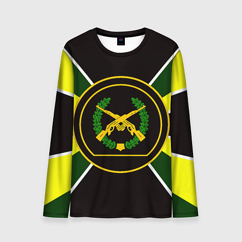 Мужской лонгслив Мотострелковые войска: шеврон без текста / 3D-принт – фото 1