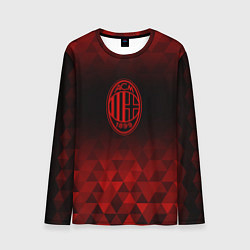 Лонгслив мужской AC Milan red poly, цвет: 3D-принт