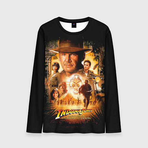 Мужской лонгслив Индиана Джонс: королевство хрустального черепа / 3D-принт – фото 1