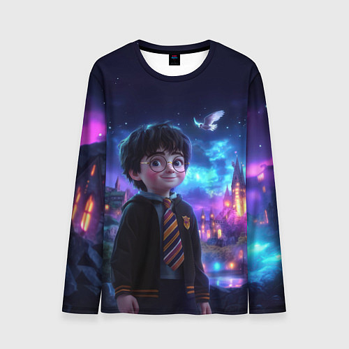 Мужской лонгслив Гарри Поттер магическое небо / 3D-принт – фото 1
