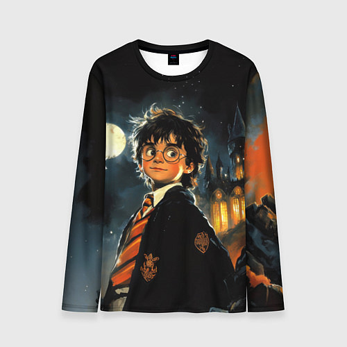 Мужской лонгслив Гарри Поттер глубокая ночь / 3D-принт – фото 1