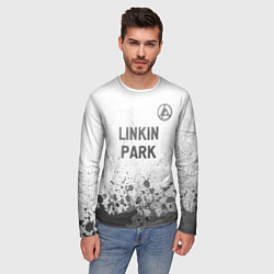 Лонгслив мужской Linkin Park 2024 - white gradient посередине, цвет: 3D-принт — фото 2