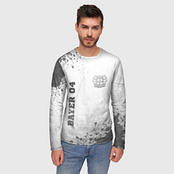 Лонгслив мужской Bayer 04 - white gradient вертикально, цвет: 3D-принт — фото 2