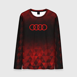 Мужской лонгслив Audi red poly