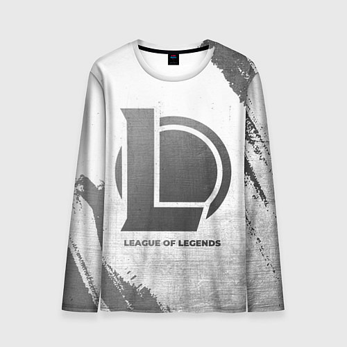 Мужской лонгслив League of Legends - white gradient / 3D-принт – фото 1