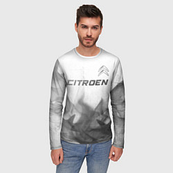 Лонгслив мужской Citroen - white gradient посередине, цвет: 3D-принт — фото 2