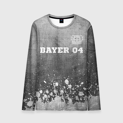 Мужской лонгслив Bayer 04 - grey gradient посередине / 3D-принт – фото 1
