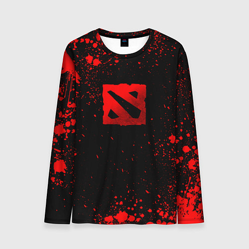 Мужской лонгслив Красные брызги - Dota 2 / 3D-принт – фото 1