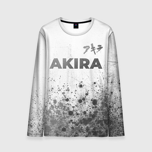 Мужской лонгслив Akira - white gradient посередине / 3D-принт – фото 1