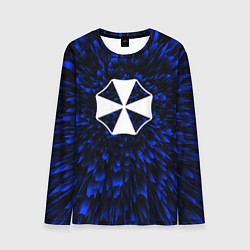 Лонгслив мужской Resident Evil blue energy, цвет: 3D-принт