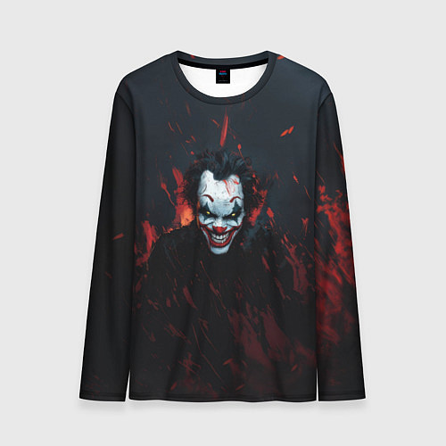 Мужской лонгслив Джокер в огне / 3D-принт – фото 1